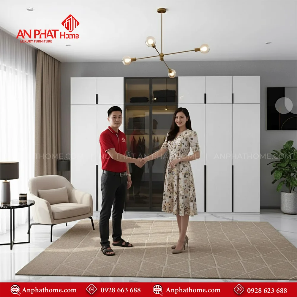 Mẫu tủ quần áo 3 buồng, 4 buồng hiện đại