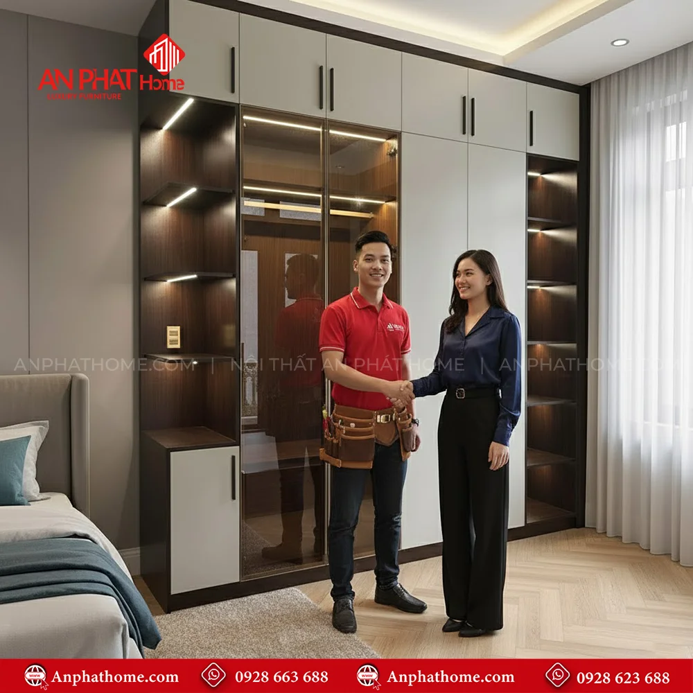 Tủ Quần Áo Gỗ Cánh Kính TA-535 8 Mẫu tủ nhôm, tủ nhựa đựng quần áo đẹp