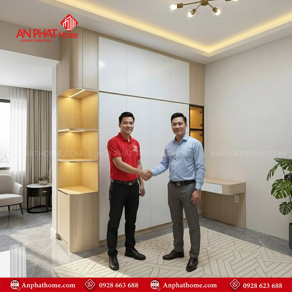 Tủ Quần Áo Gỗ Công Nghiệp TA-525 An Phát Home