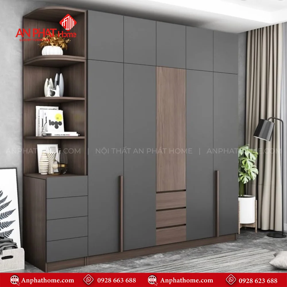 Tủ Quần Áo Gỗ Đẹp TA-580 8 Mẫu tủ quần áo đơn giản hiện đại