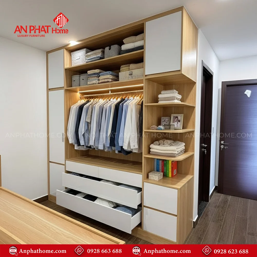 Những mẫu tủ quần áo thiết kế đơn giản đẹp