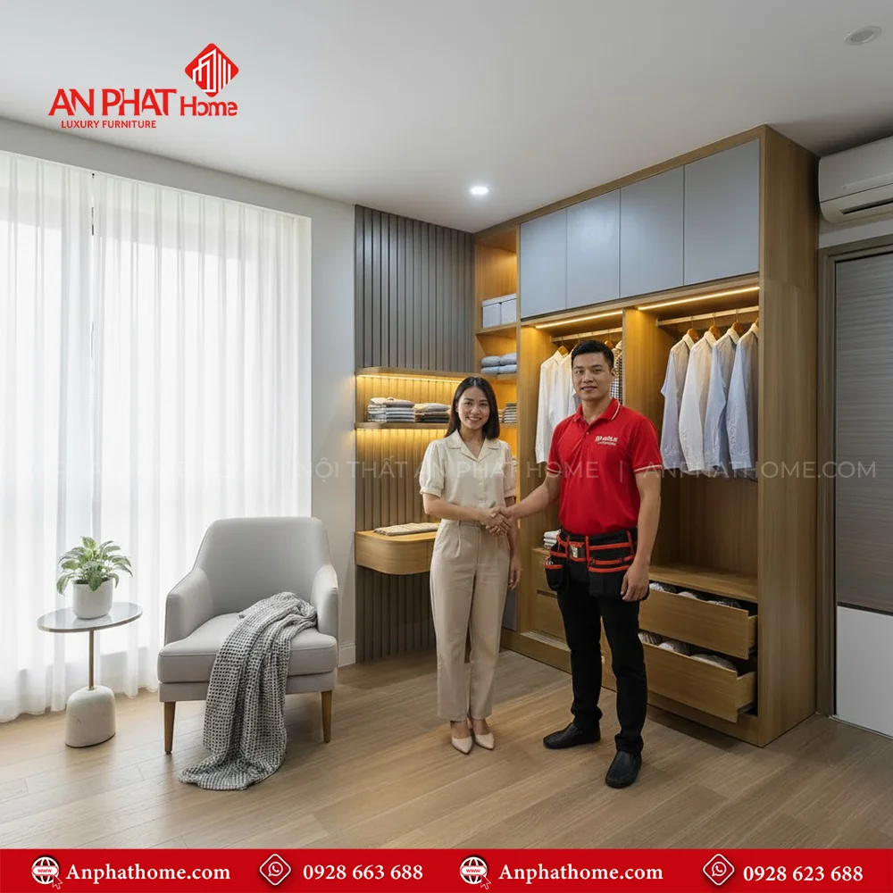 Tủ Quần Áo Gỗ TA-524 6 Mẫu tủ đựng quần áo thiết kế hiện đại