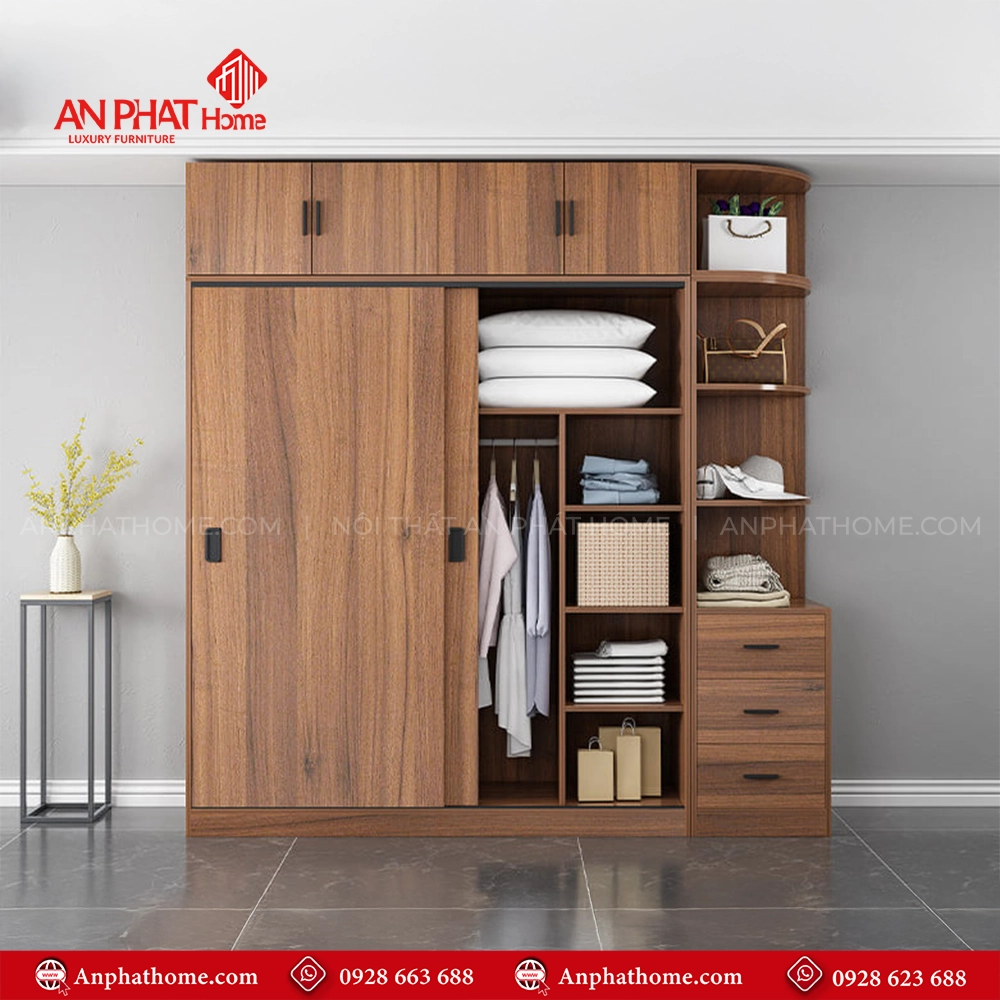 Tủ Quần Áo Gỗ TA-569 7 Tủ Quần Áo Gỗ TA-569 An Phát Home