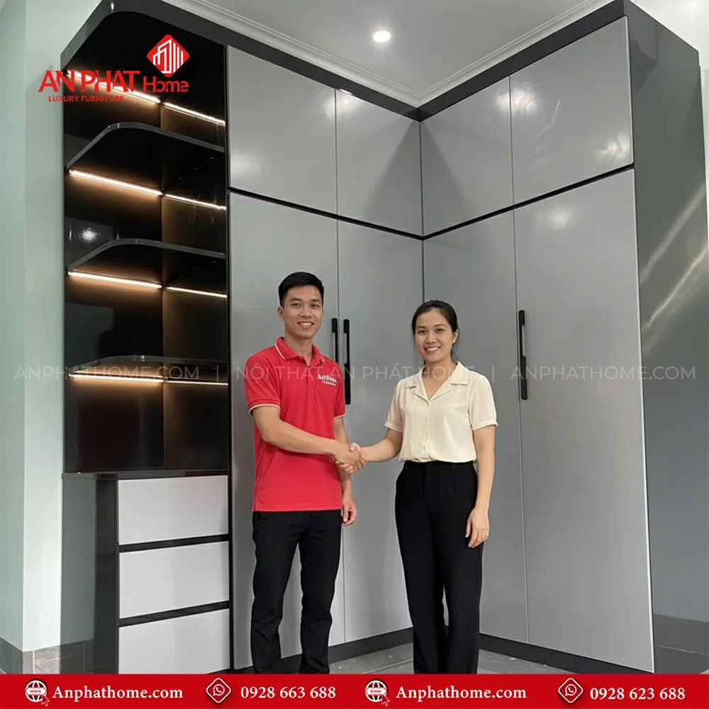 Các mẫu tủ quần áo gỗ công nghiệp đẹp