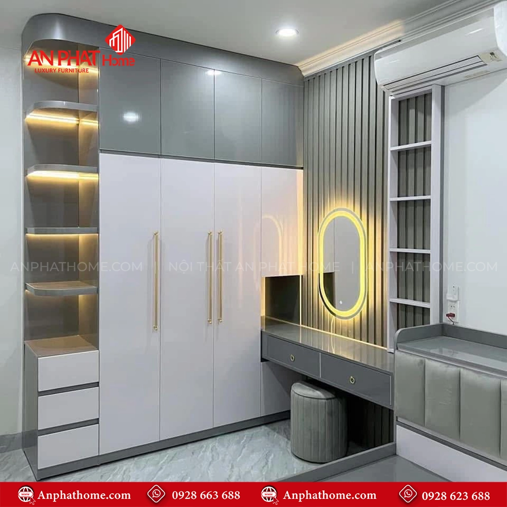 Tủ Quần Áo Hiện Đại TA-530 5 Tủ Quần Áo Hiện Đại TA-530 An Phát Home