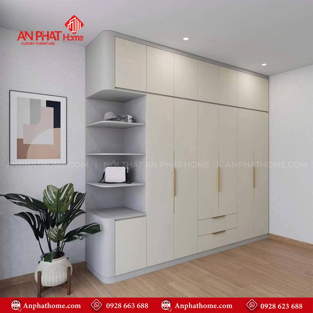 Tủ Quần Áo Hiện Đại TA-555 An Phát Home