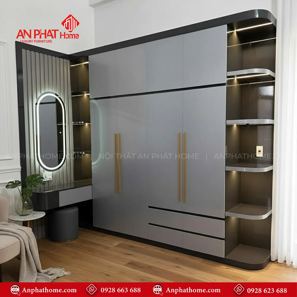 Tủ Quần Áo Nhựa Hiện Đại TA-519 5 Tủ Quần Áo Nhựa Hiện Đại TA-519 An Phát Home