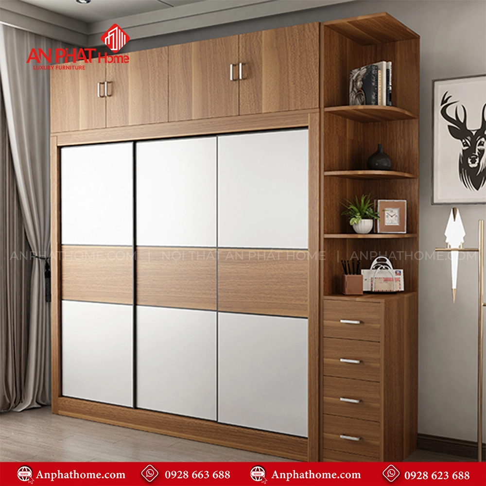 Tủ Quần Áo Thông Minh Cánh Lùa TA-575 5 Tủ Quần Áo Thông Minh Cánh Lùa TA-575 An Phát Home