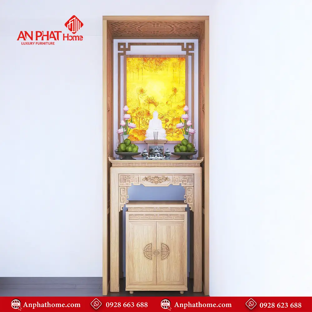 Bàn Thờ Chung Cư Nhỏ Gọn Đẹp BT-2319 5 Bàn Thờ Chung Cư Nhỏ Gọn Đẹp BT-2319