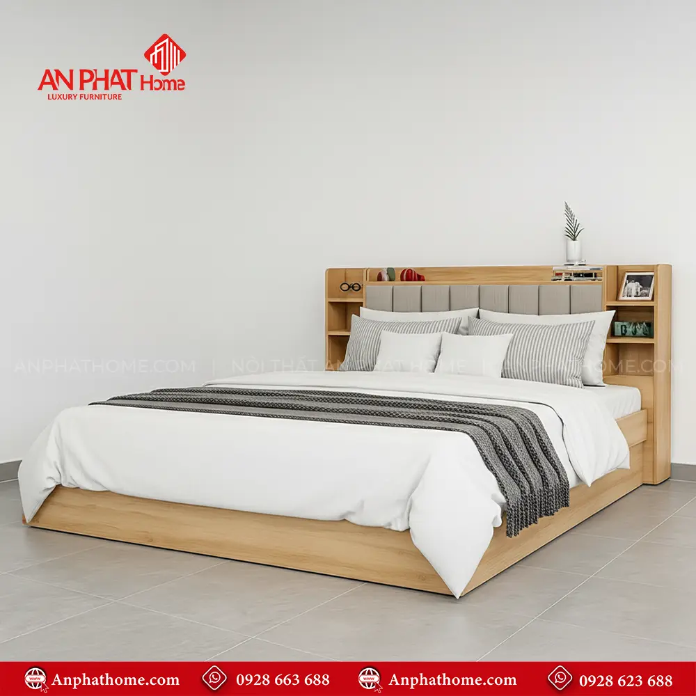 Giường Ngủ Thiết Kế Hiện Đại GN-247 12 Giường Ngủ Thiết Kế Hiện Đại GN-247