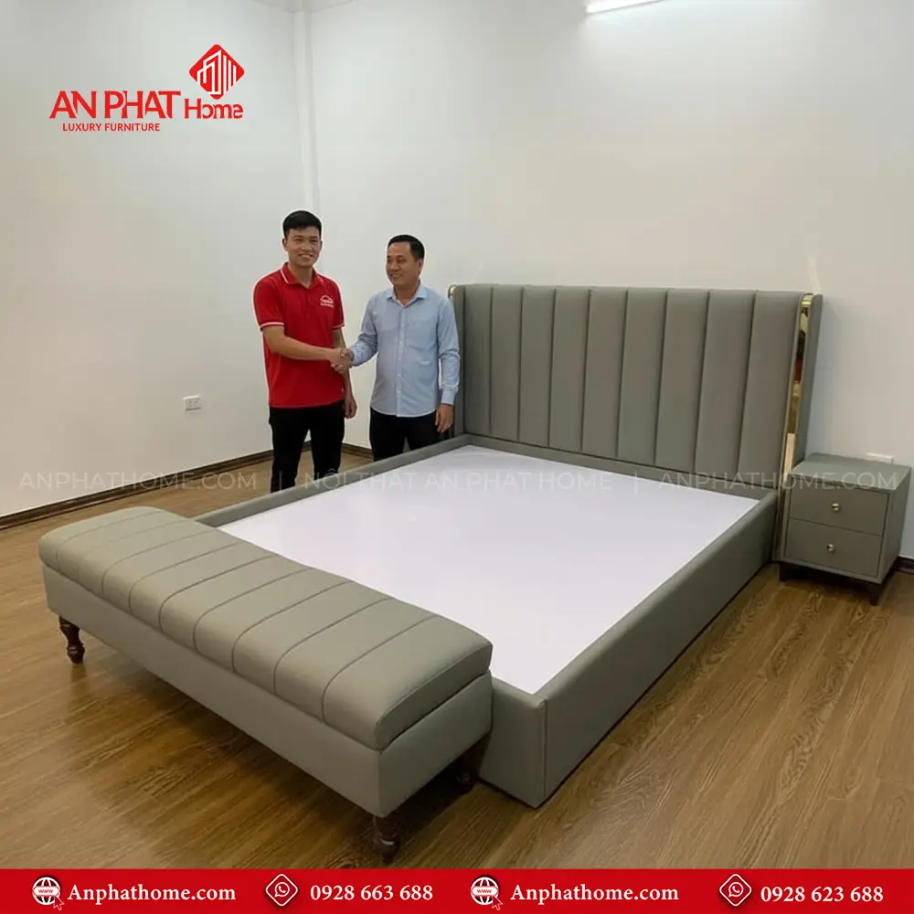 Giường Bọc Da Hiện Đại GN-277 12 Giường Bọc Da Hiện Đại GN-277