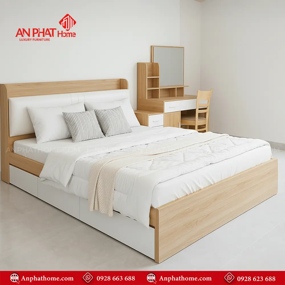 Giường Bọc Nệm Đẹp GN-250 6 Giường Bọc Nệm Đẹp GN-250