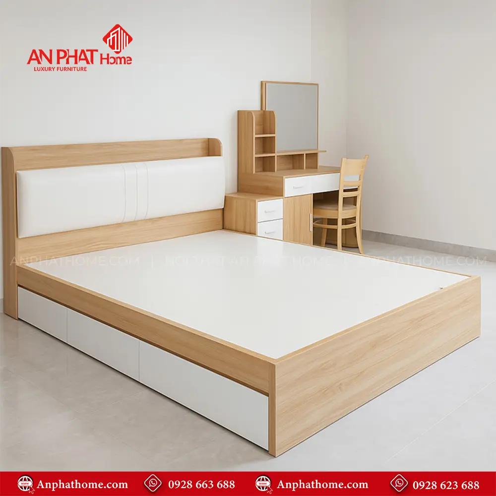 Giường Bọc Nệm Đẹp GN-250 5 Giường Bọc Nệm Đẹp GN-250