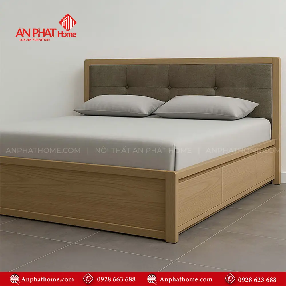 Giường Bọc Nệm Đẹp GN-252 6 Giường Bọc Nệm Đẹp GN-252