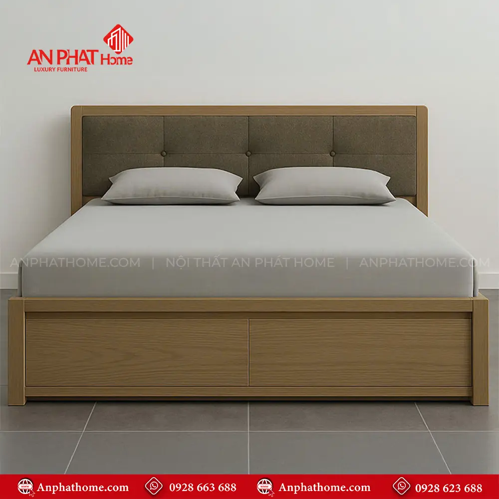 Giường Bọc Nệm Đẹp GN-252 5 Giường Bọc Nệm Đẹp GN-252