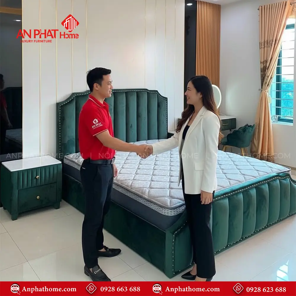 Giường Bọc Nhung Cao Cấp GN-273