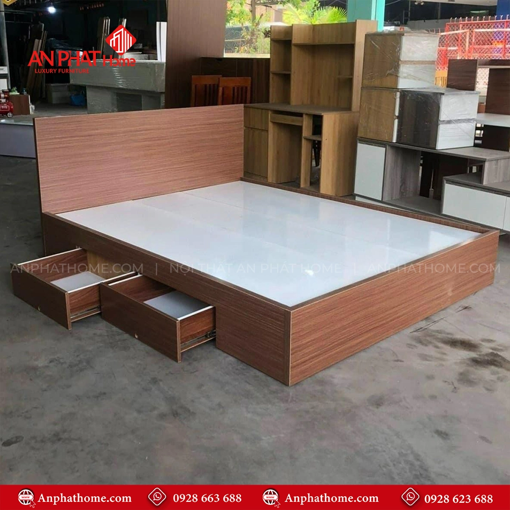 Giường Đẹp Có Ngăn Kéo GN-304 12 Giường Đẹp Có Ngăn Kéo GN-304