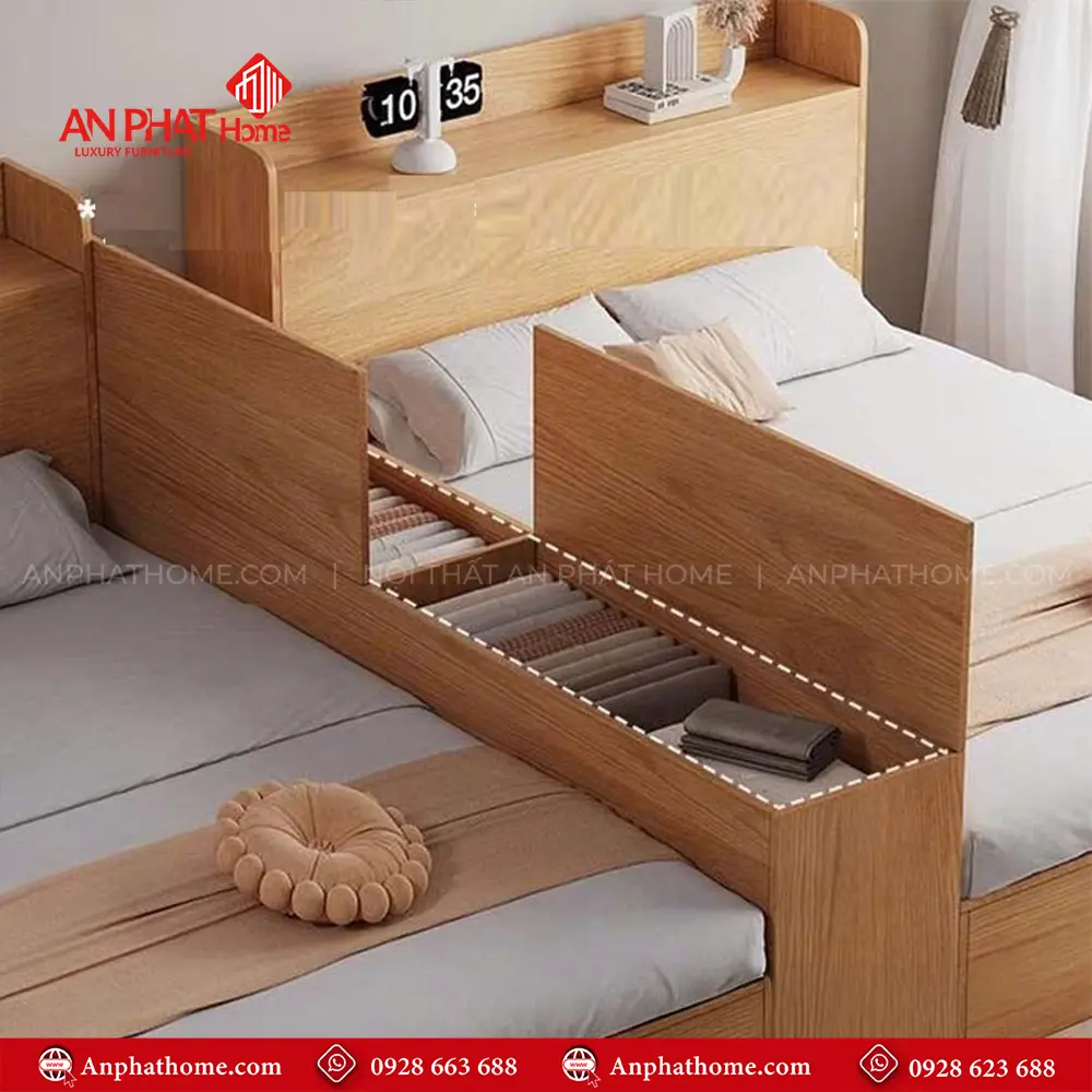 Giường Đôi Gỗ Công Nghiệp GN-215 18 Giường Đôi Gỗ Công Nghiệp GN-215