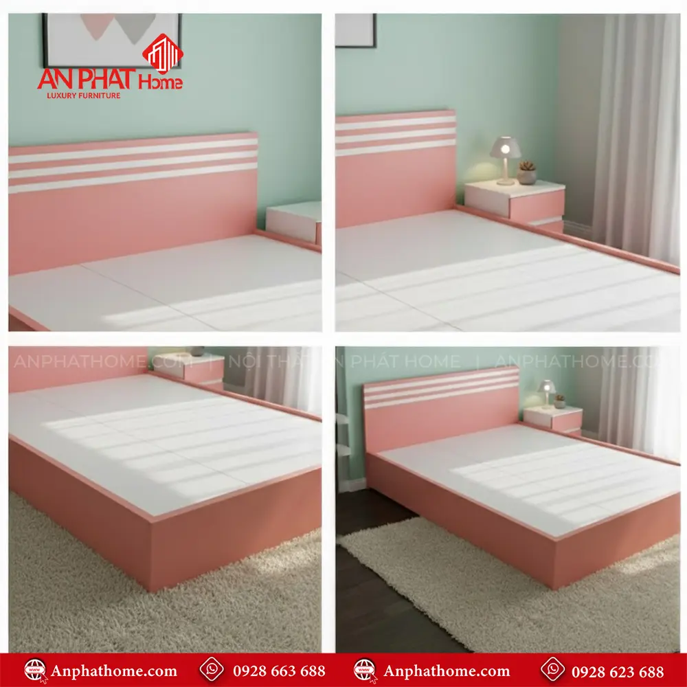 Giường Gỗ Công Nghiệp GN-203 11 Giường Gỗ Công Nghiệp GN-203