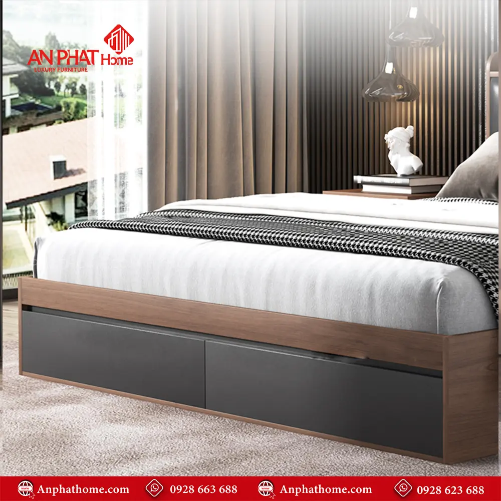 Giường Gỗ Công Nghiệp GN-210 11 Giường Gỗ Công Nghiệp GN-210