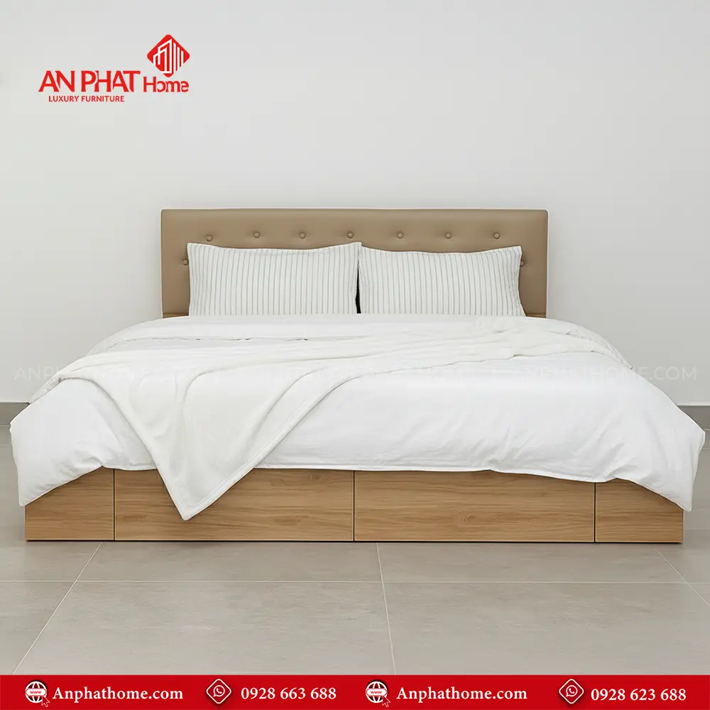 Giường Hiện Đại Có Ngăn Kéo GN-245 12 Giường Hiện Đại Có Ngăn Kéo GN-245