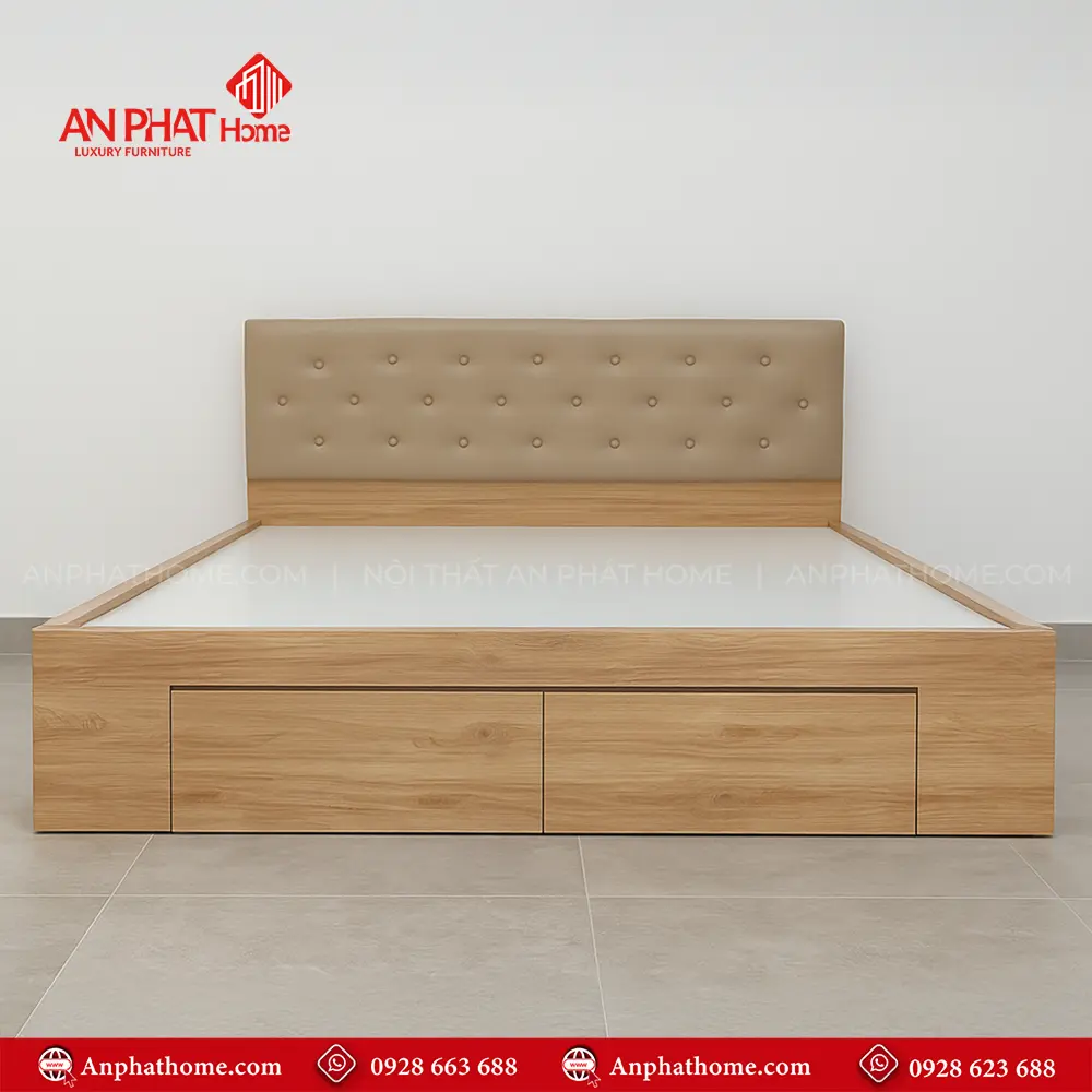 Giường Hiện Đại Có Ngăn Kéo GN-245 11 Giường Hiện Đại Có Ngăn Kéo GN-245