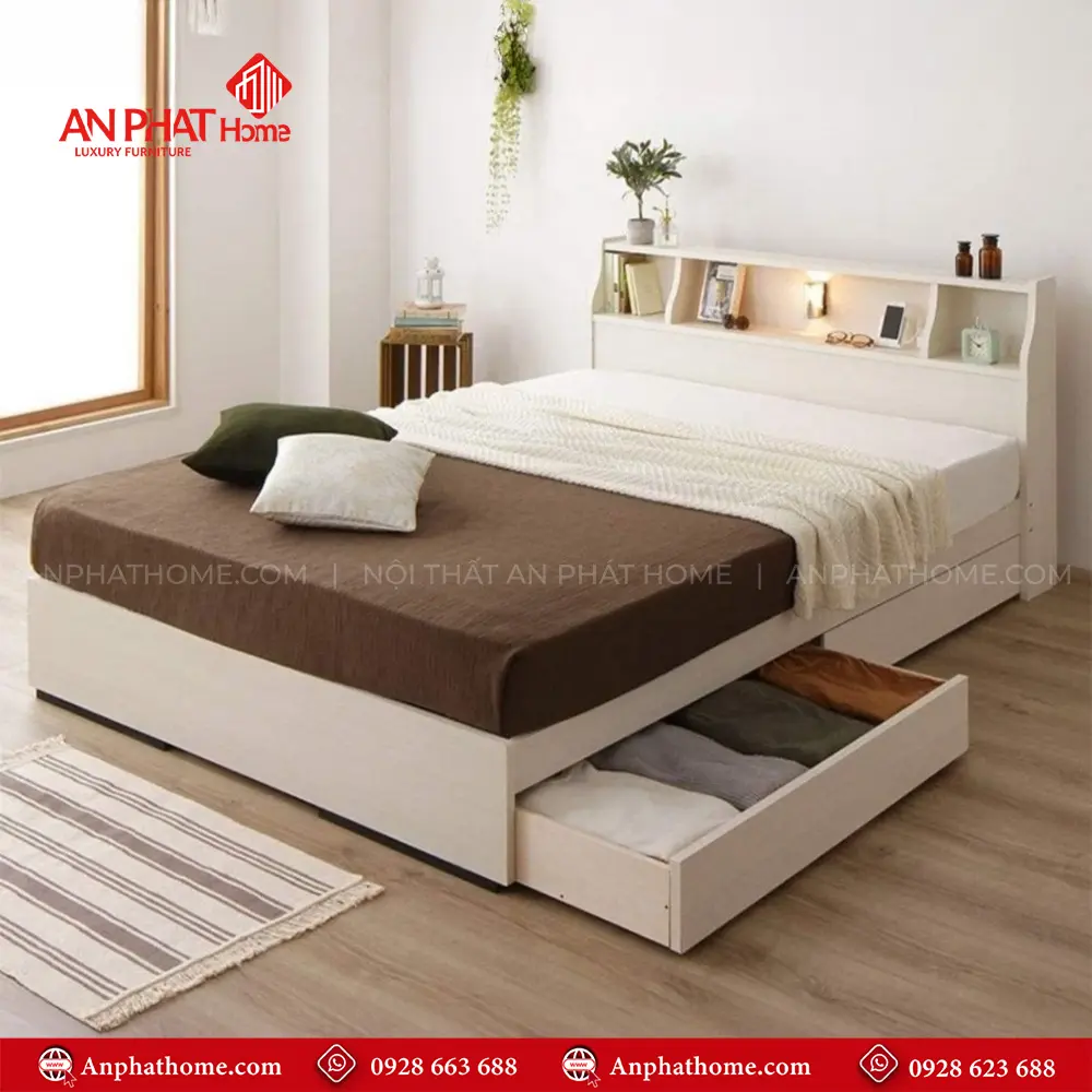Giường Hiện Đại Có Ngăn Kéo GN-284 6 Giường Hiện Đại Có Ngăn Kéo GN-284
