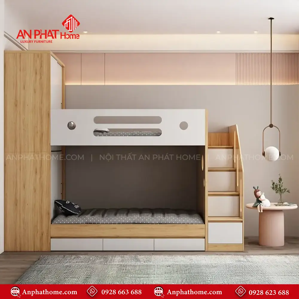 Giường Ngủ 2 Tầng Đẹp GN-323 10 Giường Ngủ 2 Tầng Đẹp GN-323