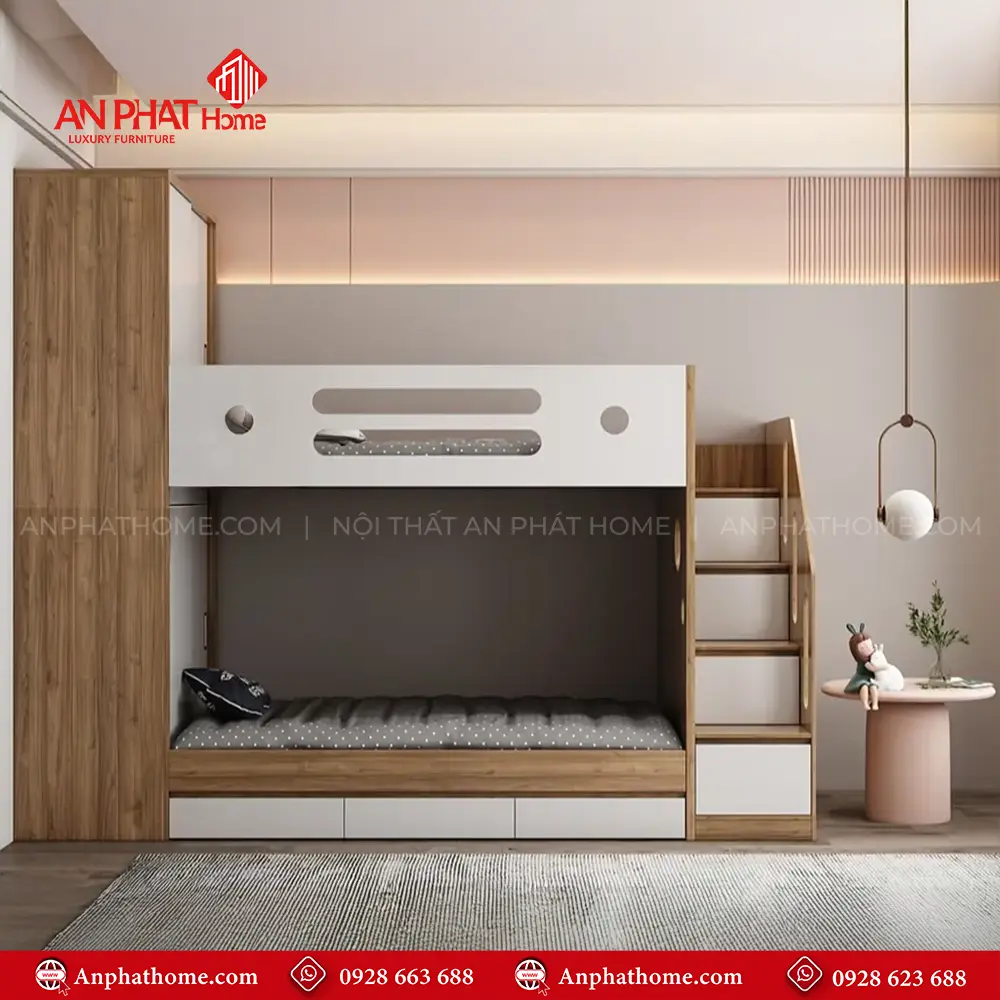 Giường Ngủ 2 Tầng Đẹp GN-323 12 Giường Ngủ 2 Tầng Đẹp GN-323