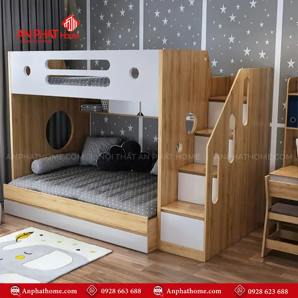 Giường Ngủ 2 Tầng Gỗ Công Nghiệp GN-319