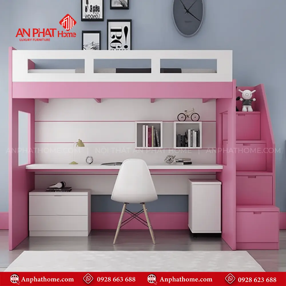 Giường Ngủ 2 Tầng Kết Hợp Bàn Học Thông Minh GN-310 15 giuong ngu 2 tang ket hop ban hoc thong minh gn 31000002
