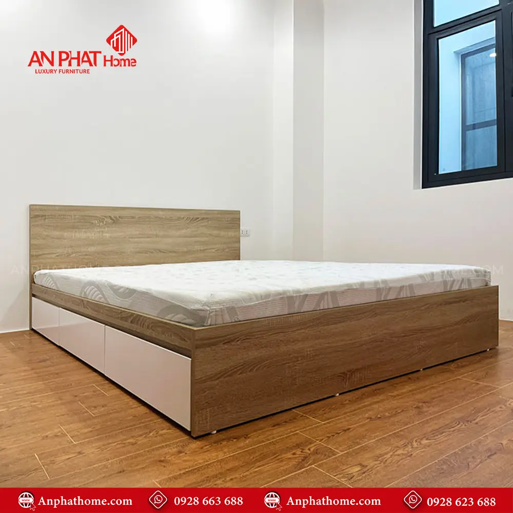 Giường Ngủ 3 Ngăn Kéo Hiện Đại GN-289 5 Giường Ngủ 3 Ngăn Kéo Hiện Đại GN-289
