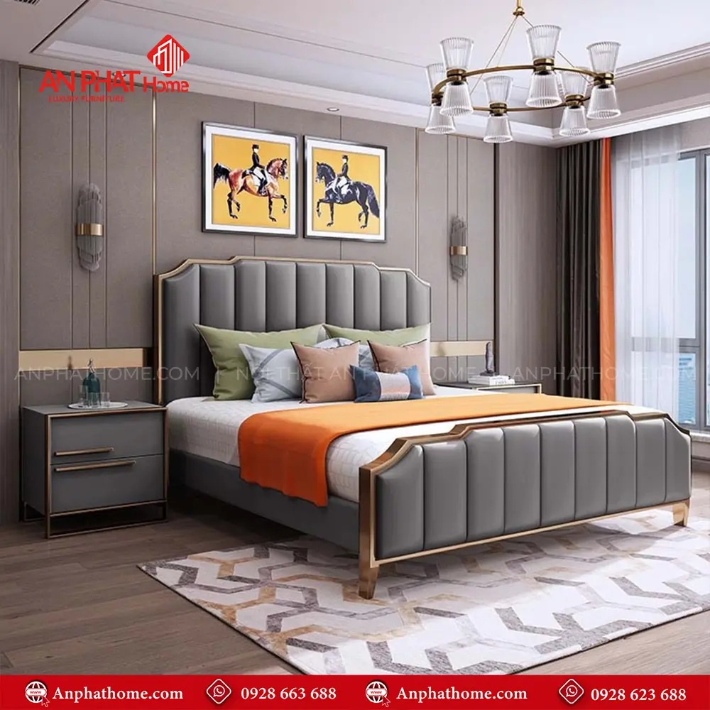 Giường Ngủ Bọc Da Cao Cấp GN-231 17 Giường Ngủ Bọc Da Cao Cấp GN-231