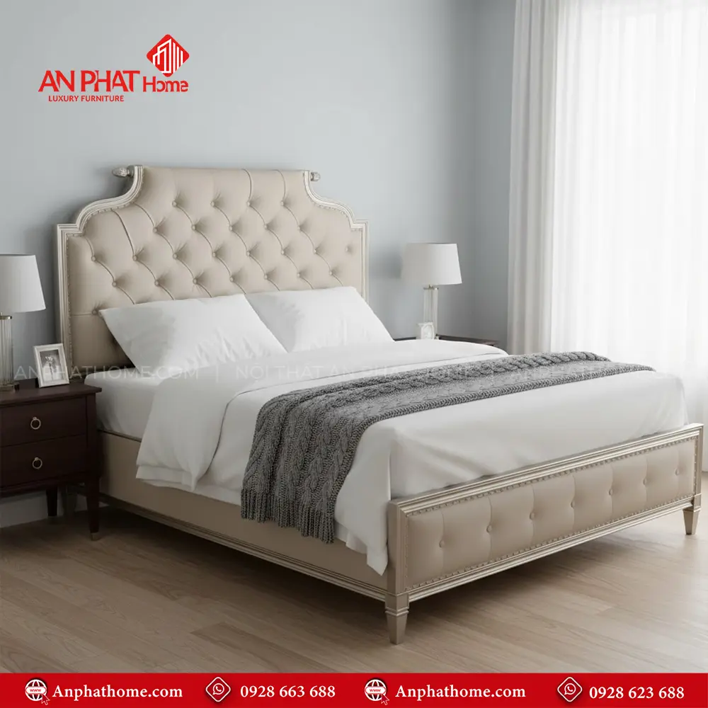 Giường Ngủ Bọc Nệm Cao Cấp GN-265 11 Giường Ngủ Bọc Nệm Cao Cấp GN-265