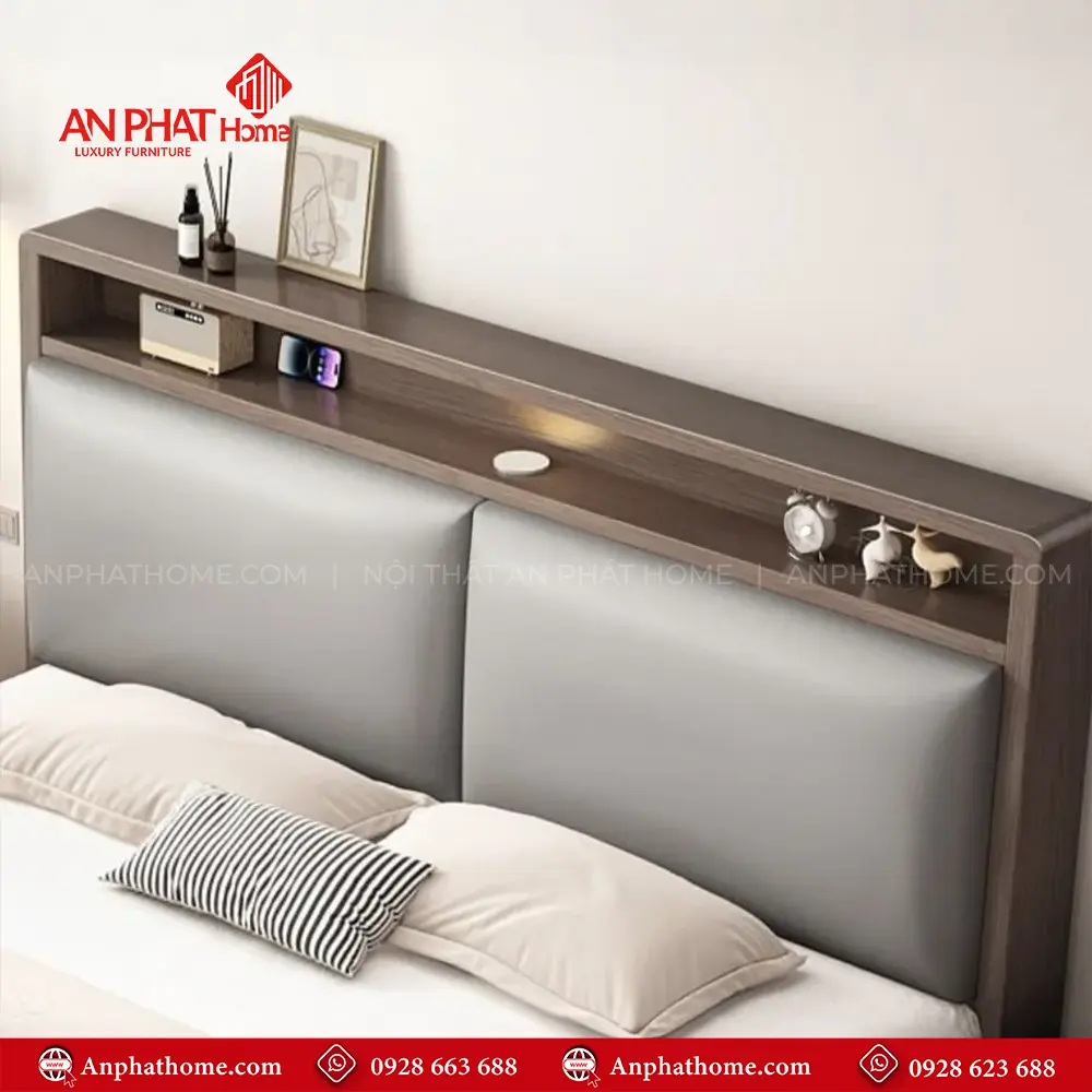 Giường Ngủ Cao Cấp MDF GN-348