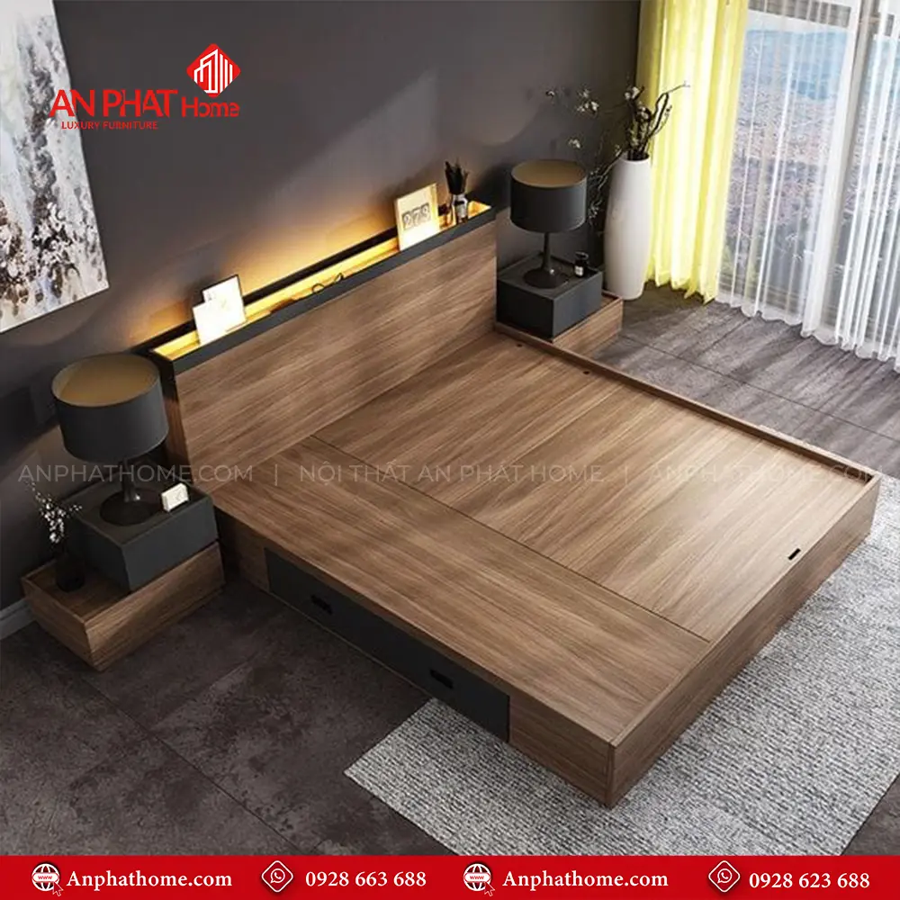 Giường Ngủ Cao Cấp Thông Minh GN-333 9 Giường Ngủ Cao Cấp Thông Minh GN-333