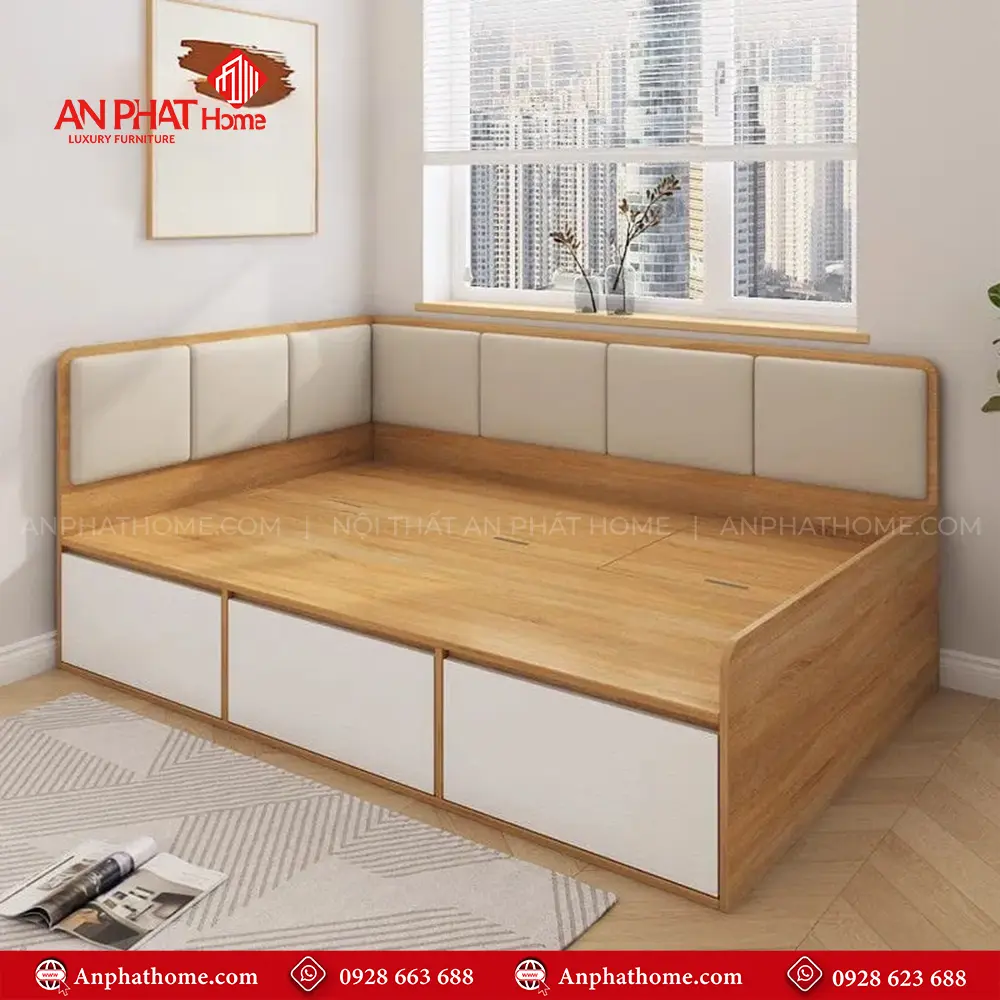 Giường Ngủ Cao Cấp Thông Minh GN-358 7 Giường Ngủ Cao Cấp Thông Minh GN-358