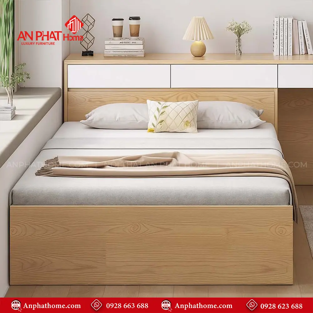 Giường Ngủ Đẹp Có Ngăn Kéo GN-213 20 Giường Ngủ Đẹp Có Ngăn Kéo GN-213