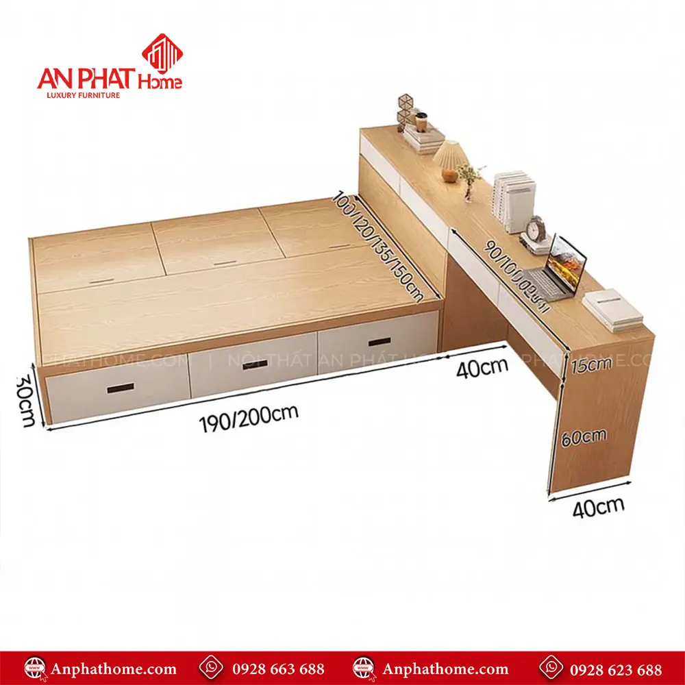 Giường Ngủ Đẹp Có Ngăn Kéo GN-213 24 Giường Ngủ Đẹp Có Ngăn Kéo GN-213