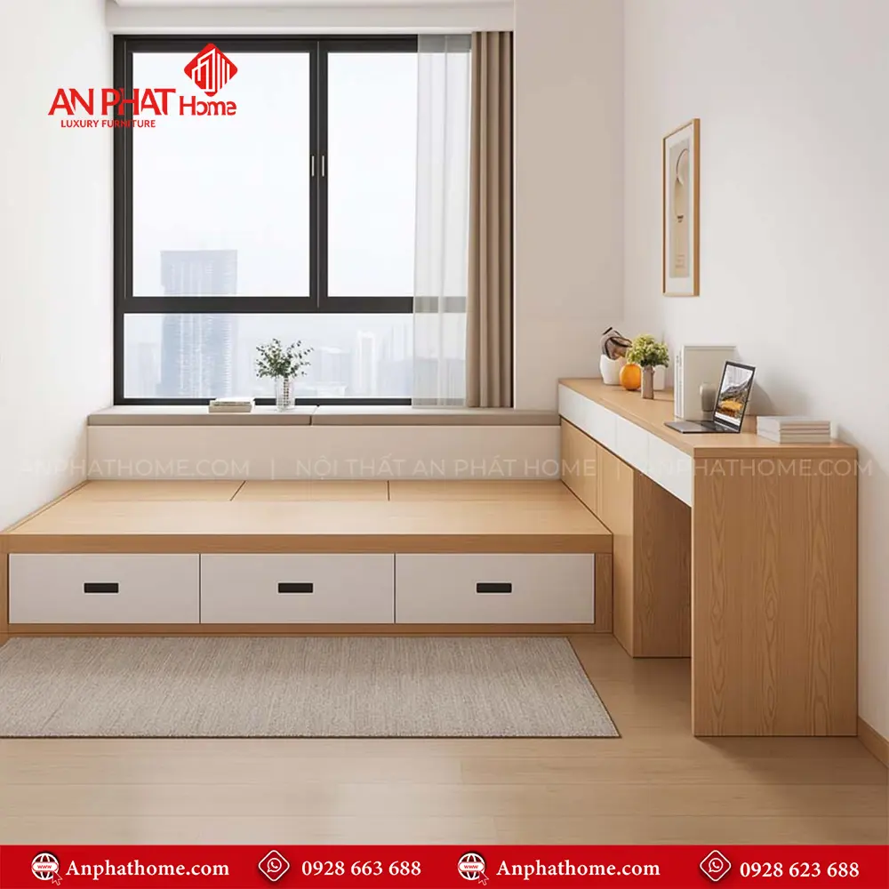 Giường Ngủ Đẹp Có Ngăn Kéo GN-213 17 Giường Ngủ Đẹp Có Ngăn Kéo GN-213