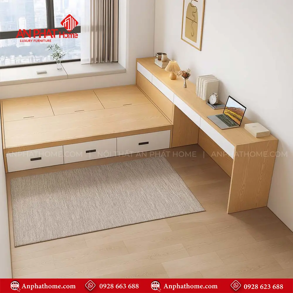 Giường Ngủ Đẹp Có Ngăn Kéo GN-213 18 Giường Ngủ Đẹp Có Ngăn Kéo GN-213