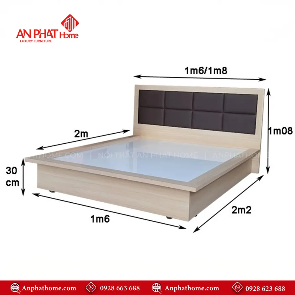 Giường Ngủ Đẹp Đầu Giường Bọc Nệm GN-249 9 Giường Ngủ Đẹp Đầu Giường Bọc Nệm GN-249