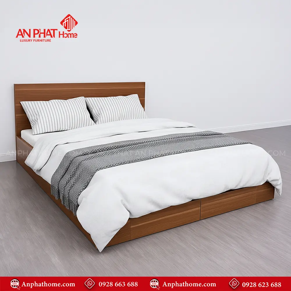 Giường Ngủ Đẹp Gỗ MDF GN-244 6 Giường Ngủ Đẹp Gỗ MDF GN-244