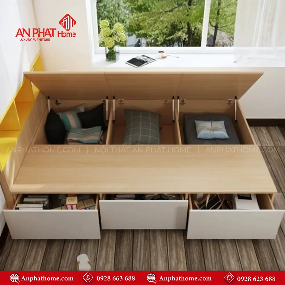 Giường Ngủ Đẹp Kết Hợp Tủ Quần Áo GN-328 15 Giường Ngủ Đẹp Kết Hợp Tủ Quần Áo GN-328