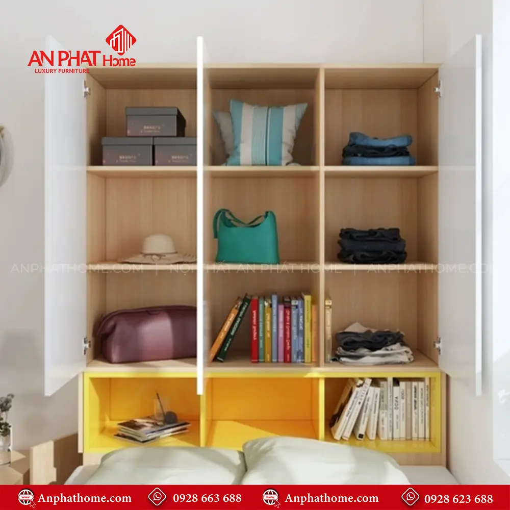 Giường Ngủ Đẹp Kết Hợp Tủ Quần Áo GN-328 16 Giường Ngủ Đẹp Kết Hợp Tủ Quần Áo GN-328