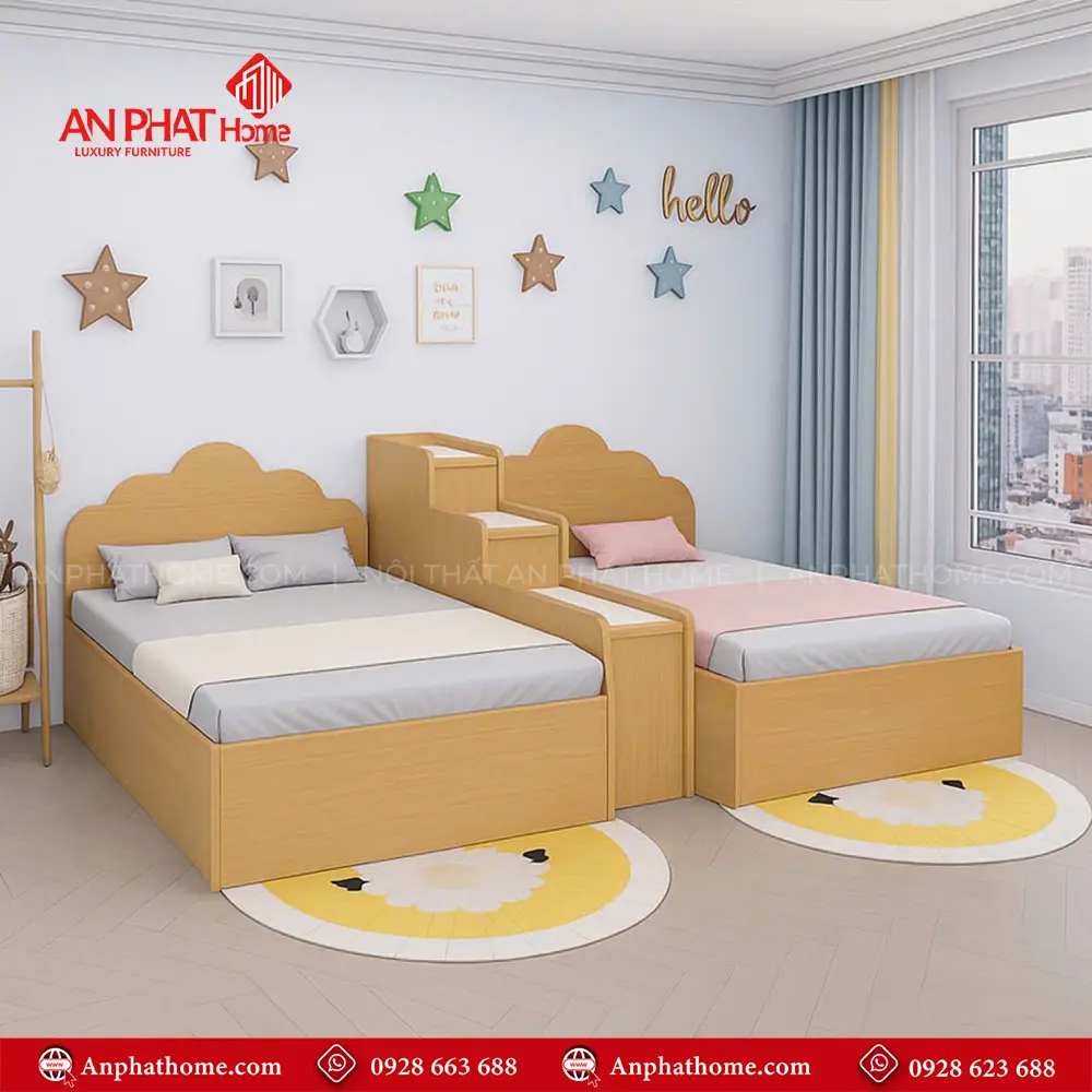 Giường Ngủ Đôi Trẻ Em GN-214 15 Giường Ngủ Đôi Trẻ Em GN-214