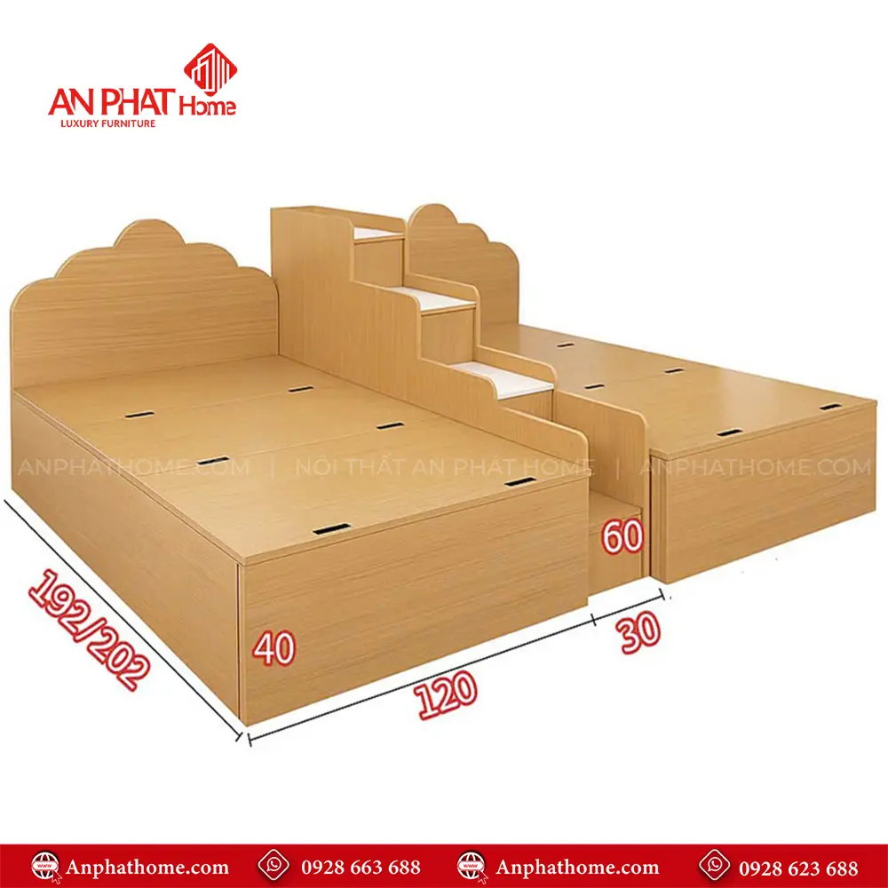 Giường Ngủ Đôi Trẻ Em GN-214 18 Giường Ngủ Đôi Trẻ Em GN-214