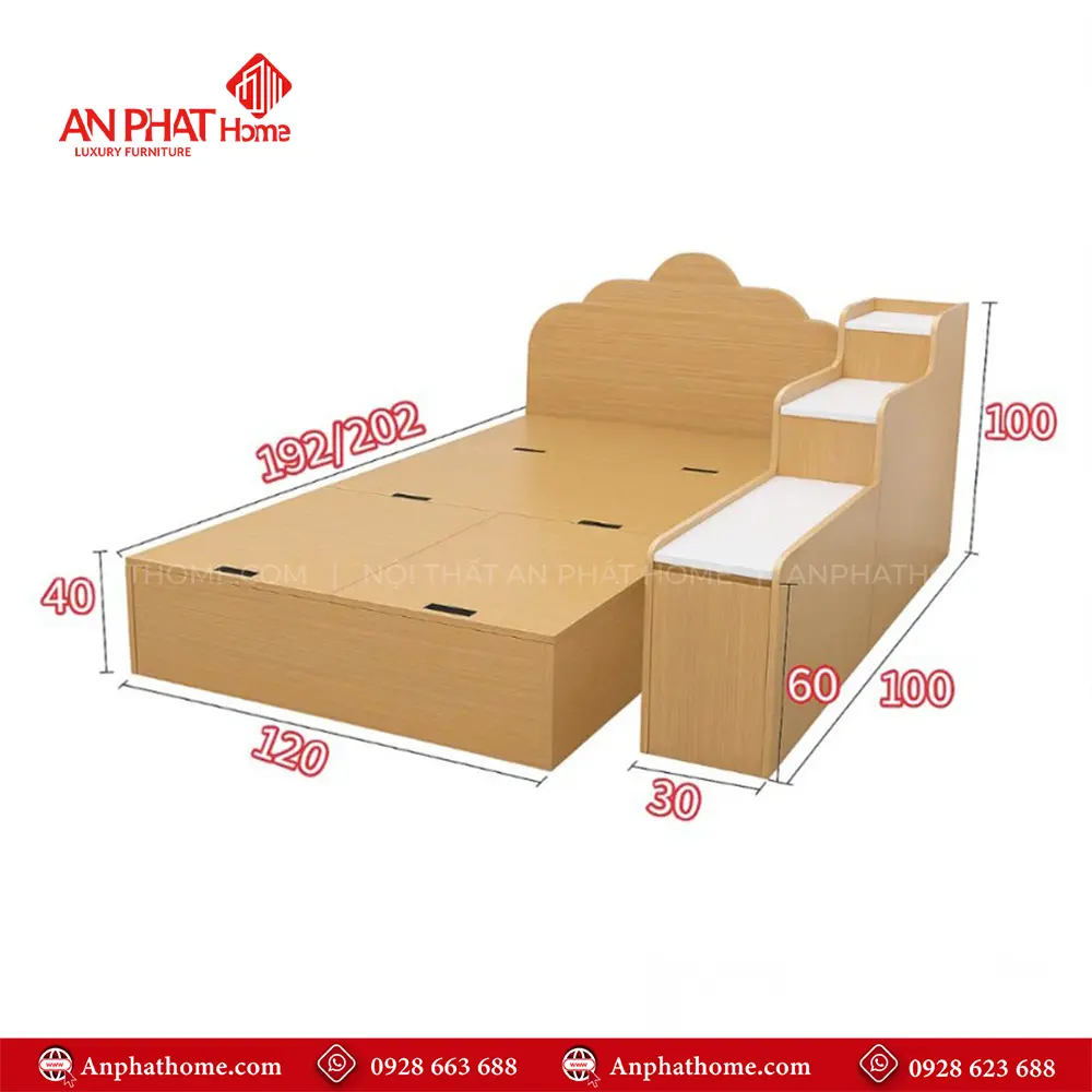 Giường Ngủ Đôi Trẻ Em GN-214 19 Giường Ngủ Đôi Trẻ Em GN-214
