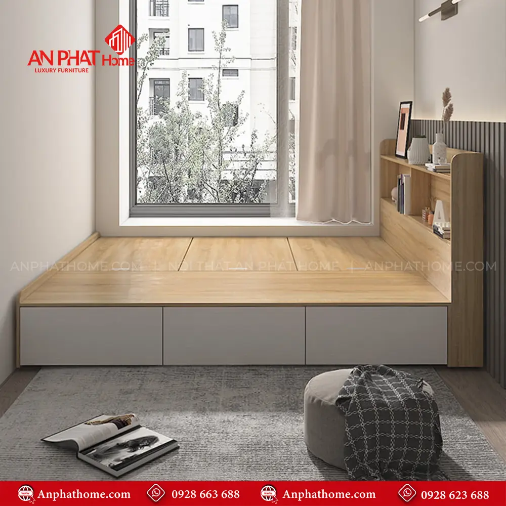 Giường Ngủ Gỗ Công Nghiệp GN-221 16 Giường Ngủ Gỗ Công Nghiệp GN-221