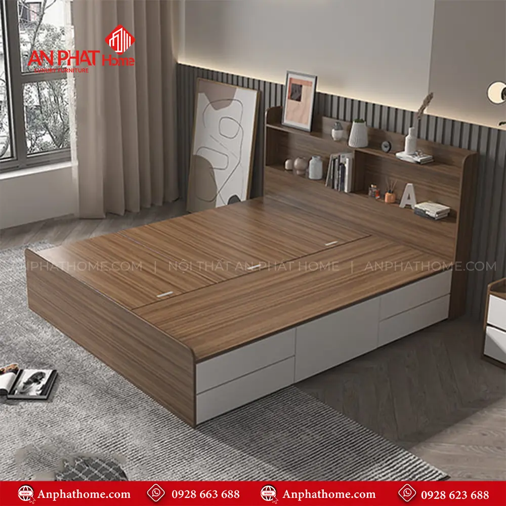 Giường Ngủ Gỗ Công Nghiệp GN-221 15 Giường Ngủ Gỗ Công Nghiệp GN-221